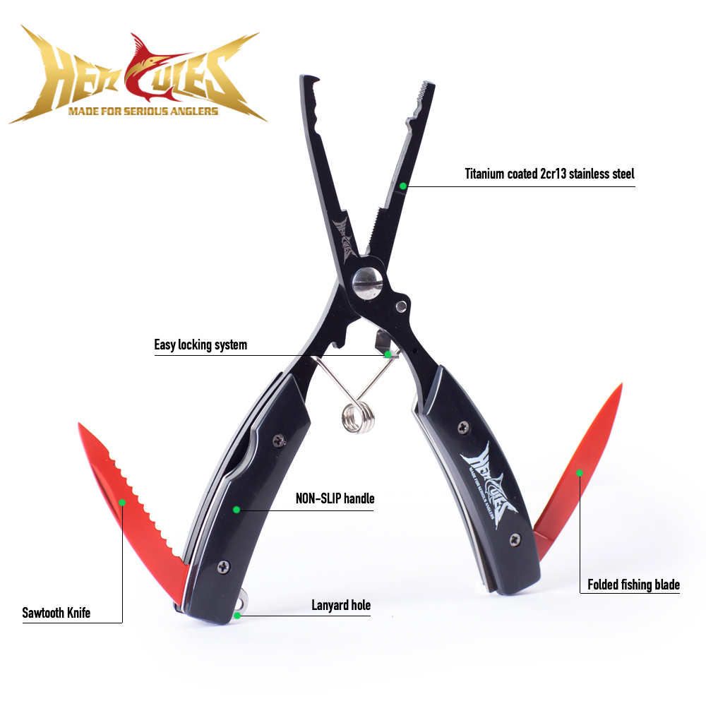 Fishing Hook Remover - Pince de pêche HERCULES avec étui