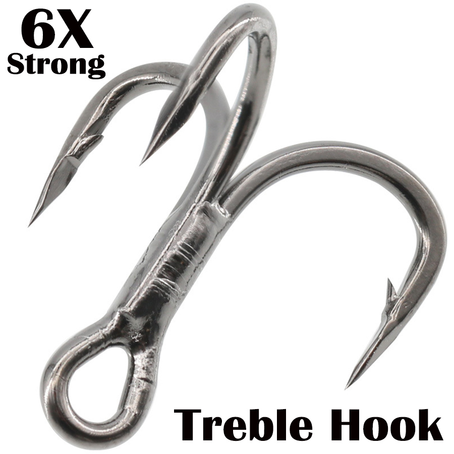 Fishing Hook Offset - Hameçon triple de pêche 6X en