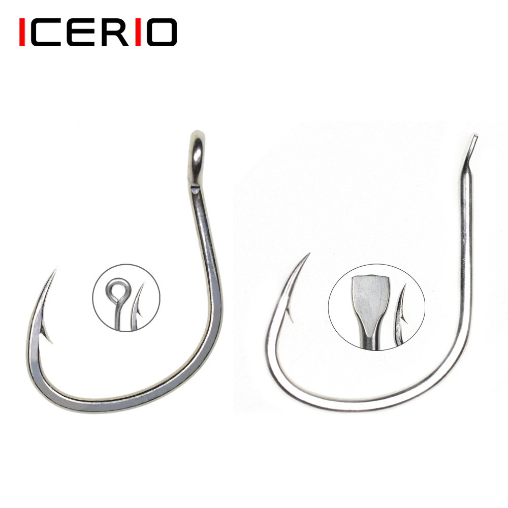 ICERIO 10 pièces, hameçons de  - Fishing Hook Offset avis et prix