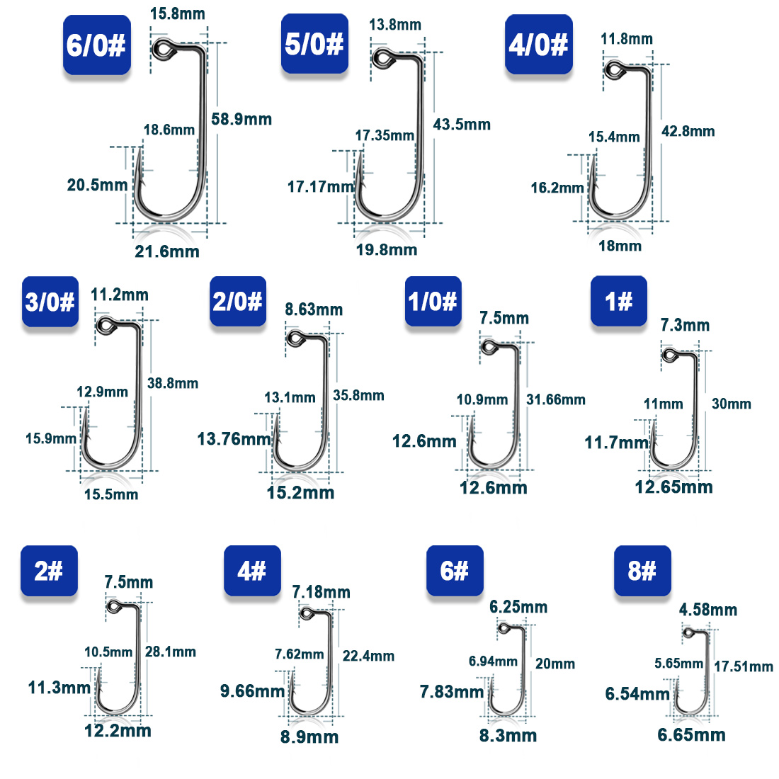 Hameçon de pêche à pointe long - Fishing Hook Offset avis et prix